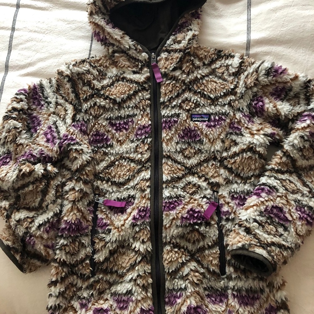 Patagonia fluffy jacket Aztec Native Pattern